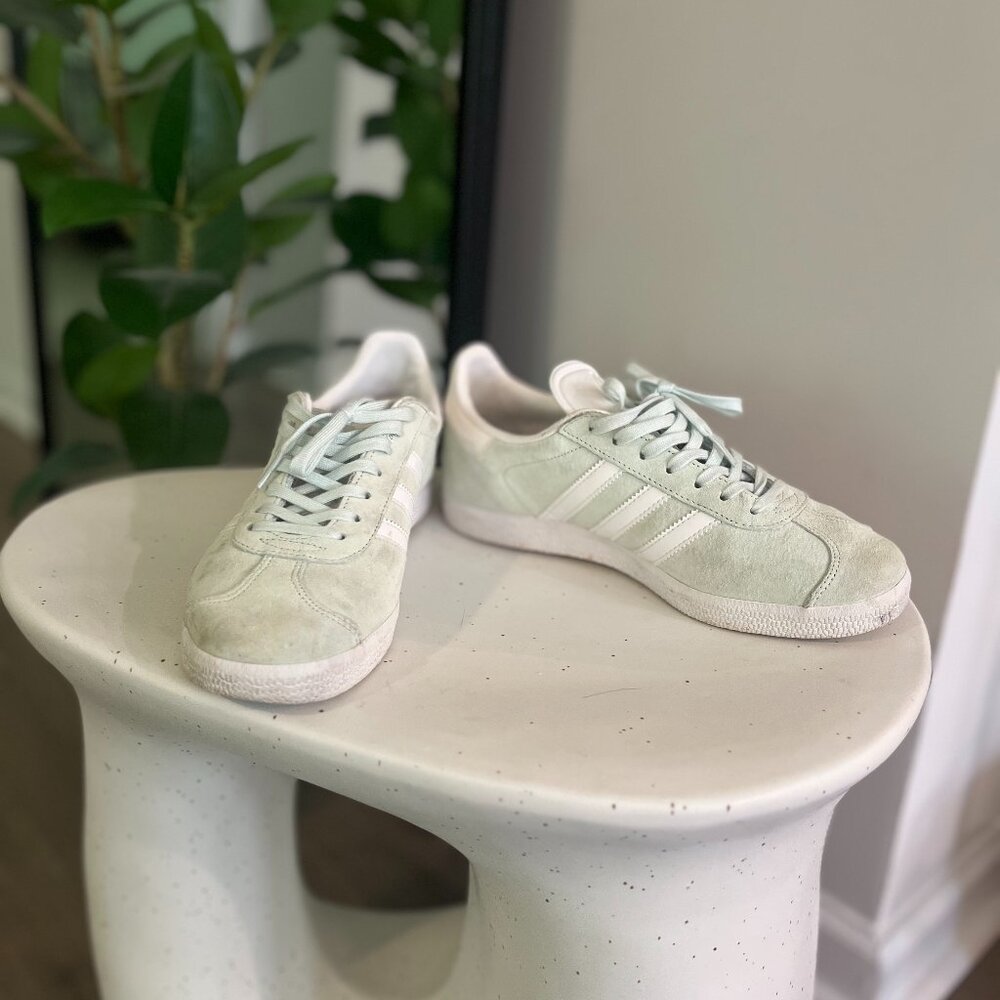 Mint Green Adidas Gazelles - 7